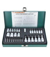 "Jonnesway Torx Stecknuss- Und Bit-Satz 32-Tlg. 1/4\" / 3/8\""