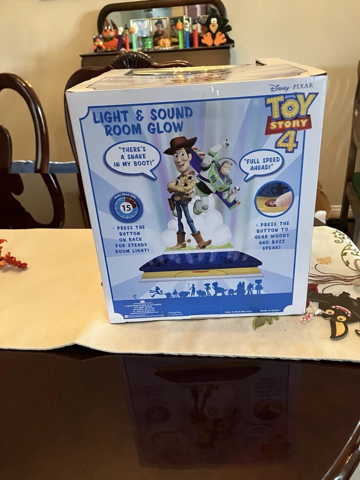 Disney Pixar Toy Story Buzz & Woody Luz y Sonido Luz Nocturna Decoración de Habitación Nuevo en Caja Foto 4 de 4