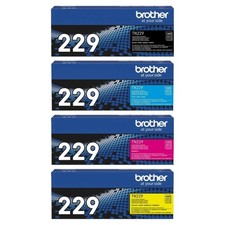 Brother TN229 Toner Set BK/C/M/Y Genuine HL-L3280CDW MFC-L3780CDW NEW Sealed