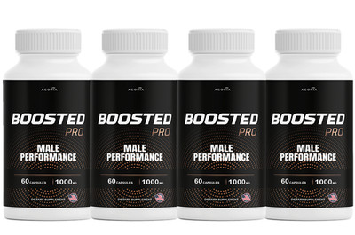 Boosted Pro Male Performance Advanced Formula Supplements (240 Capsules) Pack 4