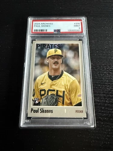 2024 Topps Archives - 1970 Topps Paul Skenes #200 Rookie PSA 9