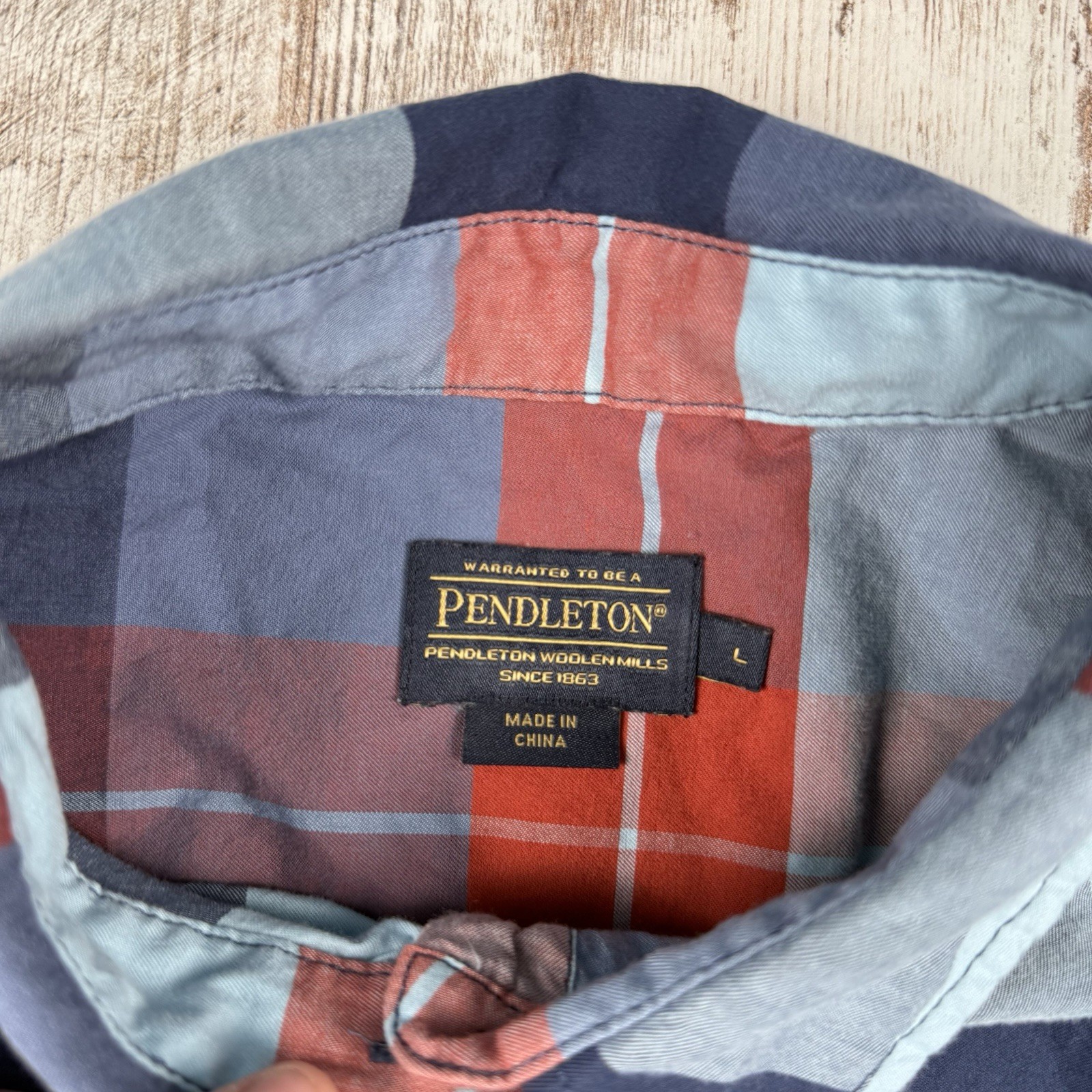 Pendleton Button Up Multicolor Plaid Long Sleeve … - image 4