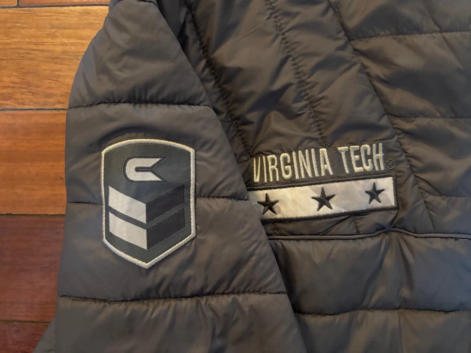 Virginia Tech Hokies Colosseum OHT Military Appreciation Puffer Jacket XXL - Image 2 of 4