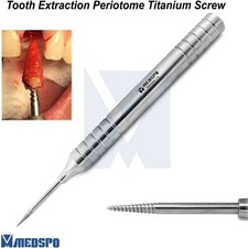 Dental Non Flex Implant Periotome Root Extractor Screw Tooth Extraction Elevator