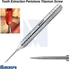 Dental Non Flex Implant Periotome Root Extractor Screw Tooth Extraction Elevator
