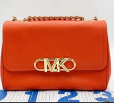 Michael Kors Orange Leather 2-Way Shoulder Bag New From Japan