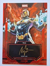 NOVA 2025 Kakawow Cosmos Marvel Script Art Auto #CM-PR-20 Ref 64/75