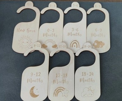 Set 7pcs Baby Clothing Size Dividers