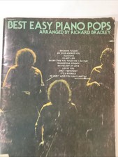 BEST EASY PIANO MUSIC POPS arranged by Richard Bradley 1975 Music Book
