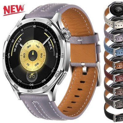 Leather Watch Strap Band For Huawei Watch 5 Pro 42mm GT 6/5 Pro 4 3 2 2e 46/41mm