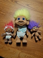 Lot Of 3 Vintage Trolls Dolls No 4150