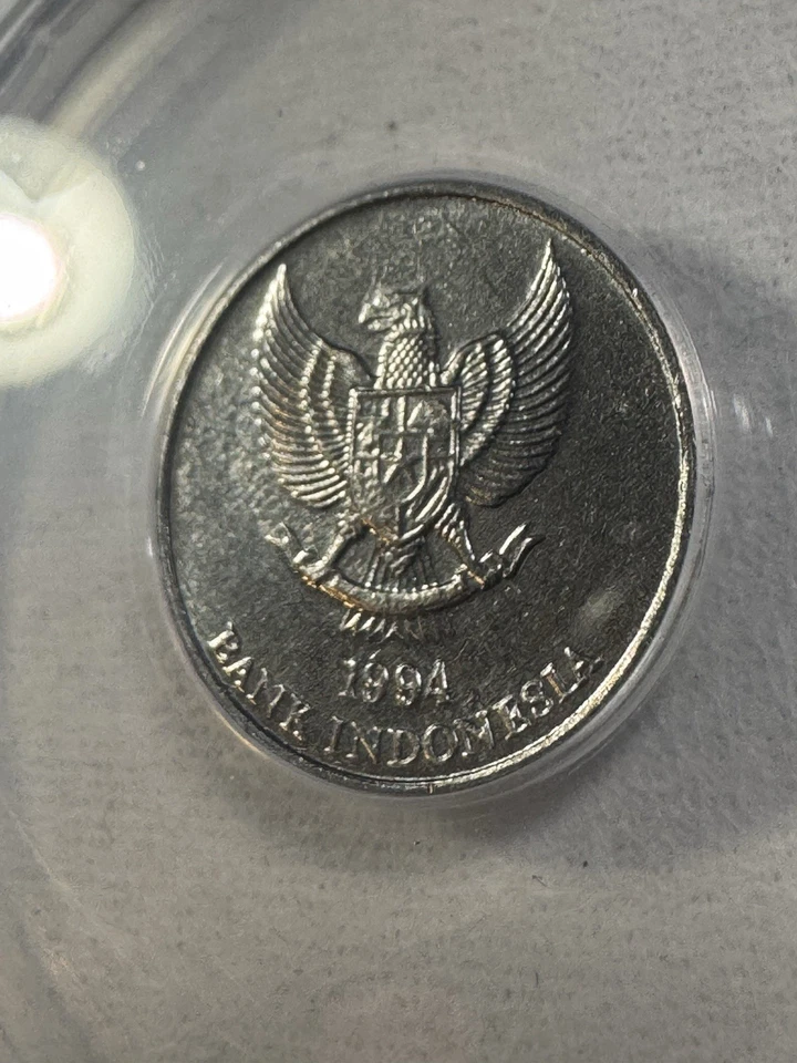 1994 Indonesia 25 Rupiah Graded MS 66 by ANACS - Image 3 of 4