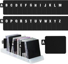 A-Z Vinyl Record Dividers 26-Pack - Alphabet Dividers with Index Tabs for Albums