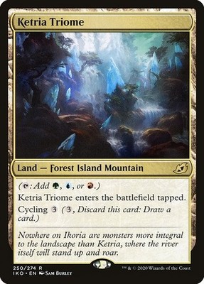 Ketria Triome 1x FOIL IKO MTG Ikoria Rare MINT green blue red land