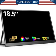 UPERFECT 18.5" 100Hz Portable Monitor Laptop Monitor USB C Gaming Display Used B