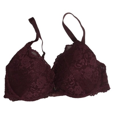 Cubus, BH, Größe: 75E, Lila, Elasthan/Polyamid/Polyurethan, Blumen, Spitze #IDf