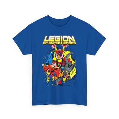 Legion of Super-Heroes T-Shirt DC Comics Keith Giffen Art Vintage-Style Tee