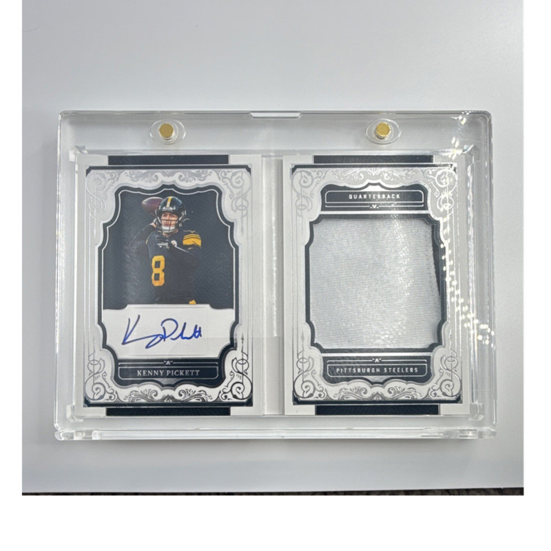 Panini National Treasures 2022 Kenny Pickett #RFE-KP RC Auto Relic /99