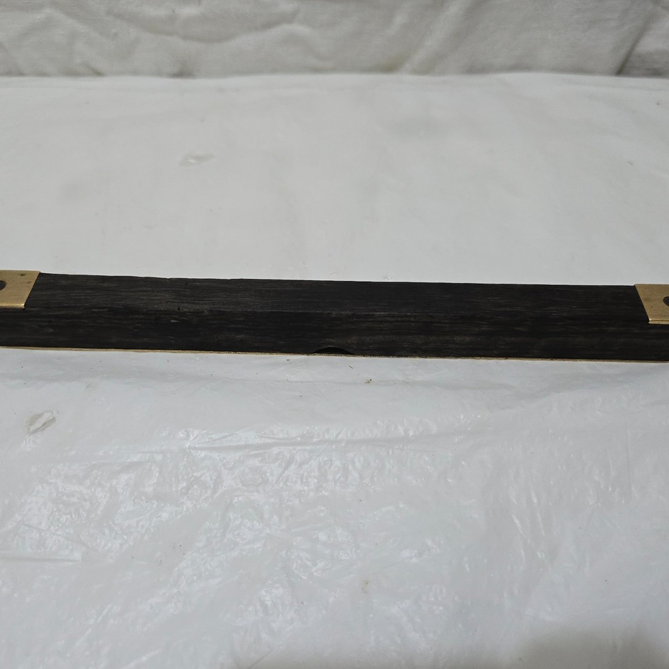 Alexander & Marshall Spirit Level, 10”/26cm, brass/rosewood, Ebony wood ...