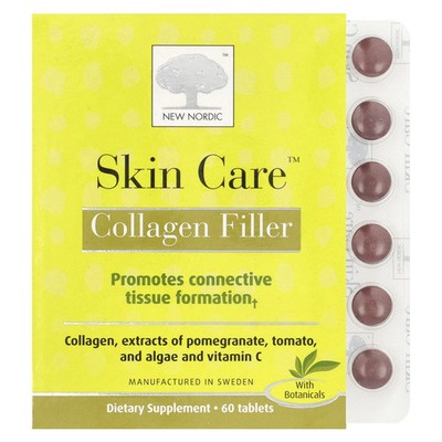 New Nordic US Skin Care , Collagen Filler, 60 Tablets