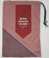 Nike Track Field Running Club Armory Drawstring Spike Shoe Bag Red 11.5  x16  NEW