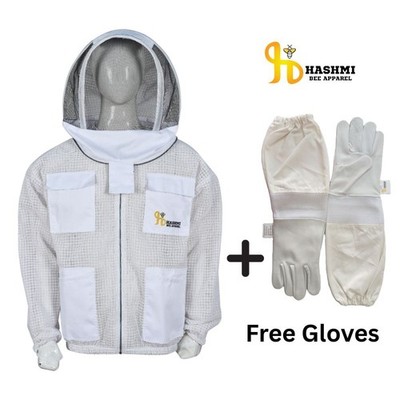 Full Ventilated Mesh Bee Jacket Fencing Veil Maximum Protection and Comfort - XL
