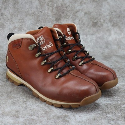 Timberland Split Rock Hiker Leather Ankle Boots Brown Womens Size 7 M