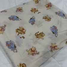 Vtg Disney Classic Pooh Fitted Crib Sheet Nursery Baby 90s Winnie The Pooh