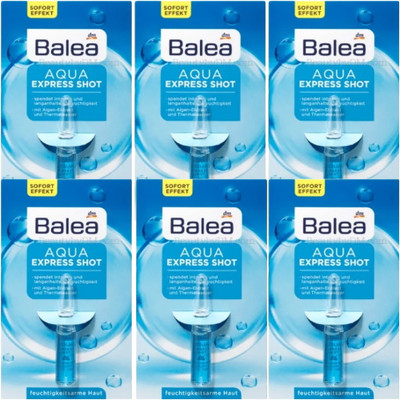 Balea AQUA EXPRESS SHOT Skin Hydrating Capsules -Pack of 6 - FREE SHIPPING