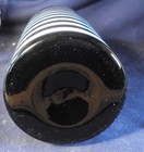 MCM Black glass bottle graduated white stripes N1 — photo 3