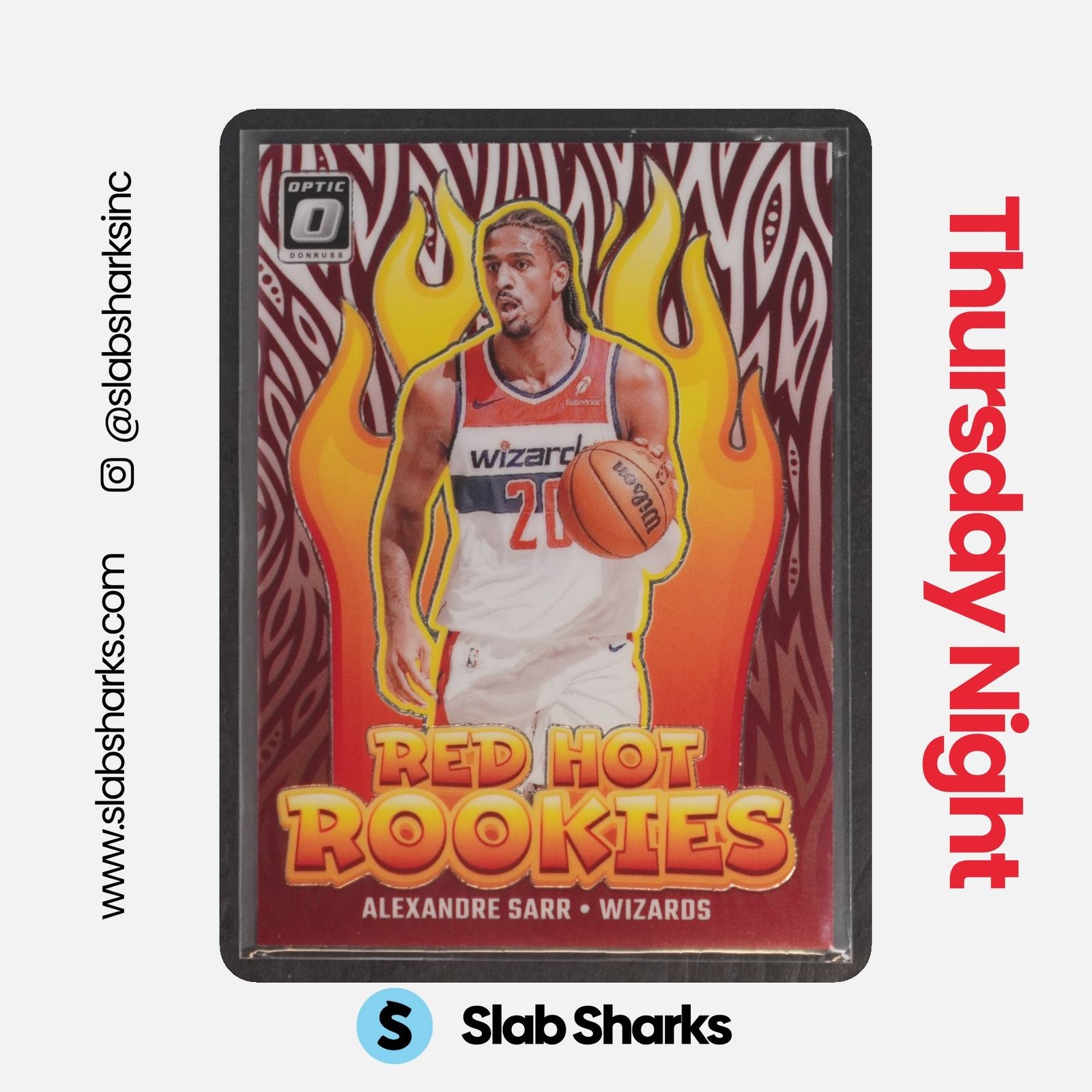2024 PANINI DONRUSS OPTIC #2 ALEXANDRE SARR RED HOT ROOKIES RC ROOKIE