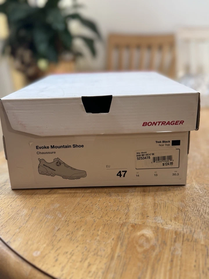 Zapatos de bicicleta de montaña Bontrager Evoke EU 47 US 14 Trek negros Foto 3 de 4