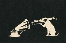 Banksy Dog Bazooka Grammophon - A4 Druck Poster