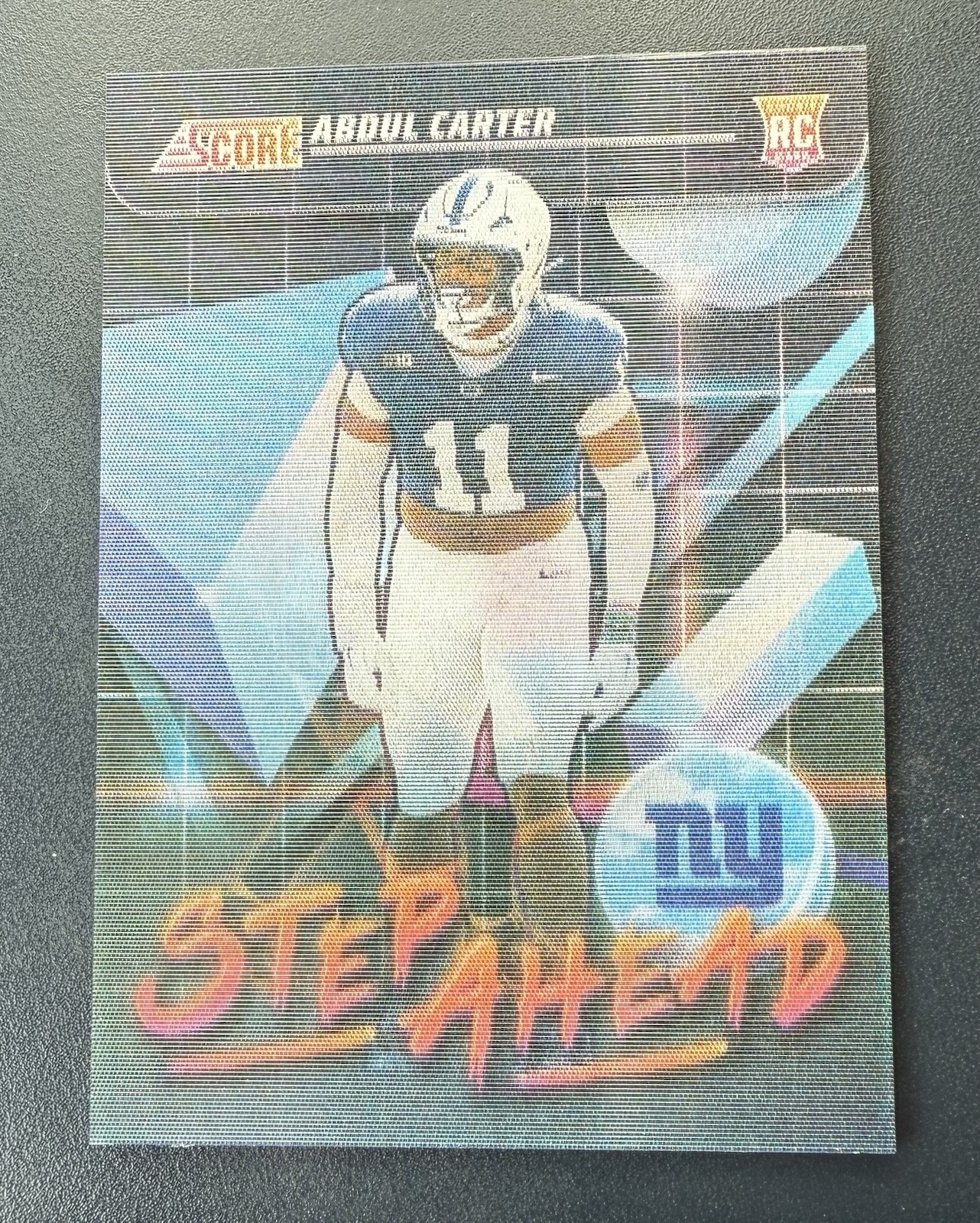 2025 Score Abdul Carter Step Ahead Case Hit Lenticular Giants RC