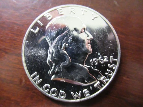 Franklin Half 1962/90% Silver, Uncirculated/MS Condition, I#MS
