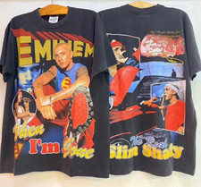 Vintage Eminem Rapper Real Slim Shady When I'm Gone 2002 Size L T-shirt REPRINT