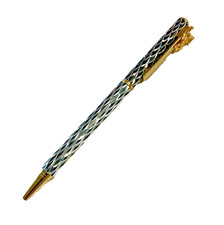 Vintage Royal Arden Ballpoint Pen Swarovski Crystal Gold Angel Cherub - Taiwan