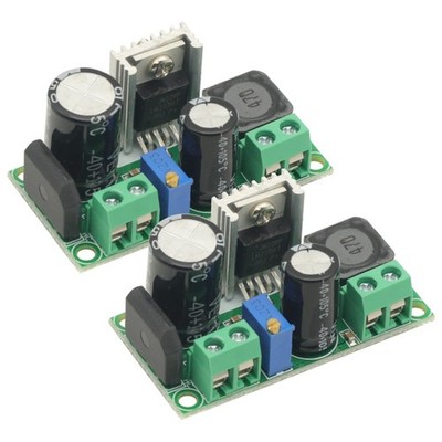 2 PCS LM2596HV LowVoltage AC DC StepDown DCDC Power Module Adjustable Board