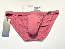Andrew Christian - Size L  Low-Rise Bamboo Blend String Bikini Brief - Rose Pink