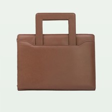 Brown Original Leather Tech Organizer Portfolio Laptop/ Tablet / Documents