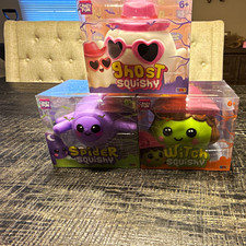 Crazy Fun RMS Halloween Squishy Set Ghost, Spider Witch Squishies, Ages 6
