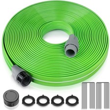 Sprinkler Soaker Hose for Yard 75 FT, Heavy Duty Garden Water Hoses with Stak...