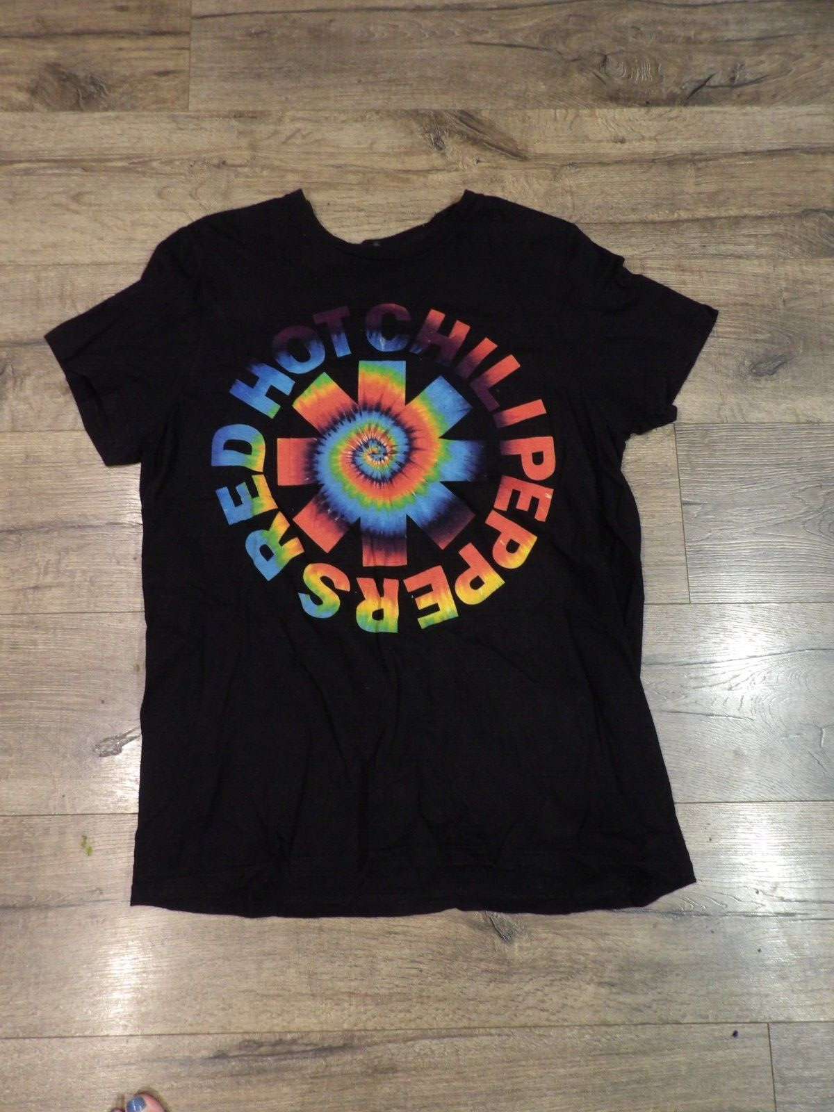 + Y2K Bay Island Red Hot Chili Peppers Tie Dye Asterisk Logo T Shirt Men’s Large