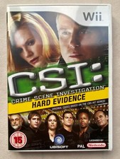 CSI Crime Scene Investigation Hard Evidence - Nintendo Wii UK Excellent!