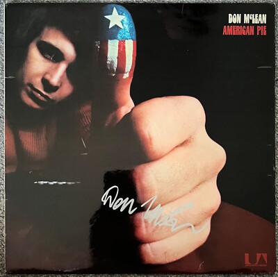 Don McLean Hand Signed American Pie Vinyl Music Autograph