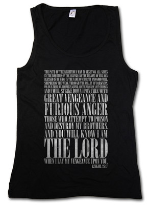 EZEKIEL 25:17 TANK TOP - Pulp Fiction Vincent Vega Movie Tarantino Gangster