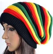 Jamaica Reggae Rasta Hip Pop Marley Winter Slouch Beanie Knit Hats FAST US SHIP