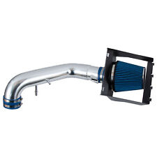 Heat Shield Cold Air Intake+Filter Aluminum For 11~2014 Ford F150 5.0L V8 Blue