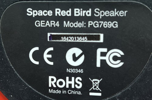 Gear4 Bird Angry Birds Space Speaker - Model # PG769G-Red/Pre-owned - 第 6/8 張圖片