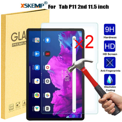 2Pcs Lenovo Tab P11 Plus 11'' M7 M8 3rd Gen Tempered Glass Screen Protector Film